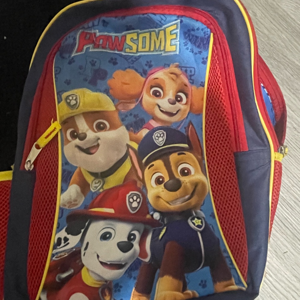 Kids paw patrol back pack